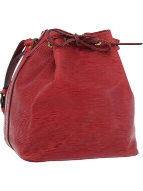 LOUIS VUITTON Epi Petit Noe Shoulder Bag Red M44107